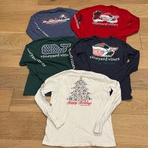 Vineyard Vines Kids Long Sleeve Tees - Festive Collection